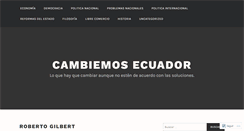Desktop Screenshot of cambiemosecuador.com
