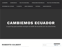 Tablet Screenshot of cambiemosecuador.com